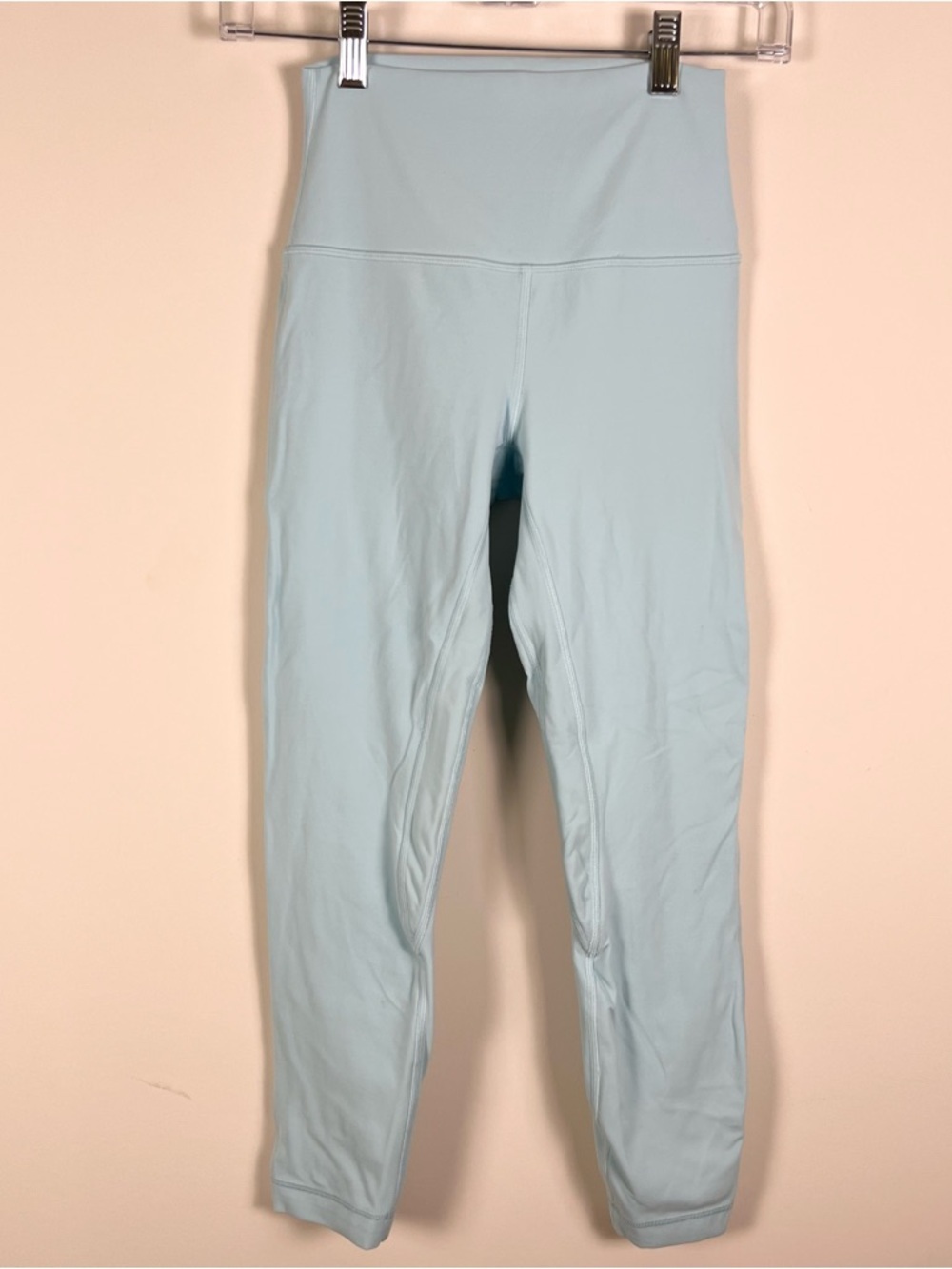 Lululemon Align High-Rise Crop Size 4 Baby Blue LW6BGLS Athleisure Buttery Soft